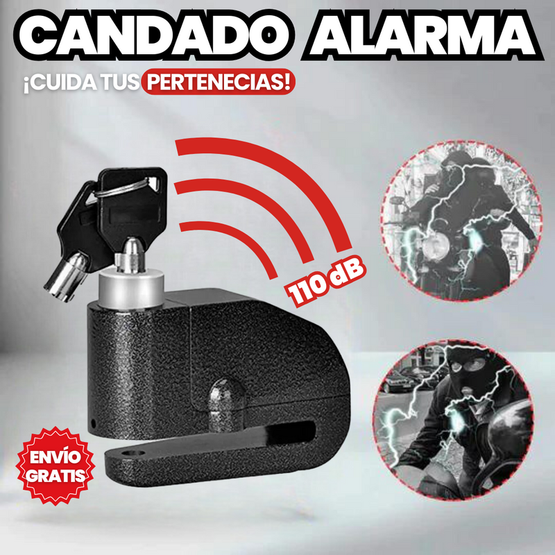 ANTI-THEFT DISC LOCK FOR MOTORCYCLES WITH ALARM 🔐 + FREE SHIPPING 