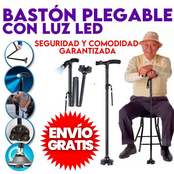 Folding Walking Stick: Stability and Safety at Every Step + Free Shipping 