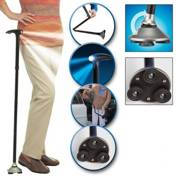 Folding Walking Stick: Stability and Safety at Every Step + Free Shipping 