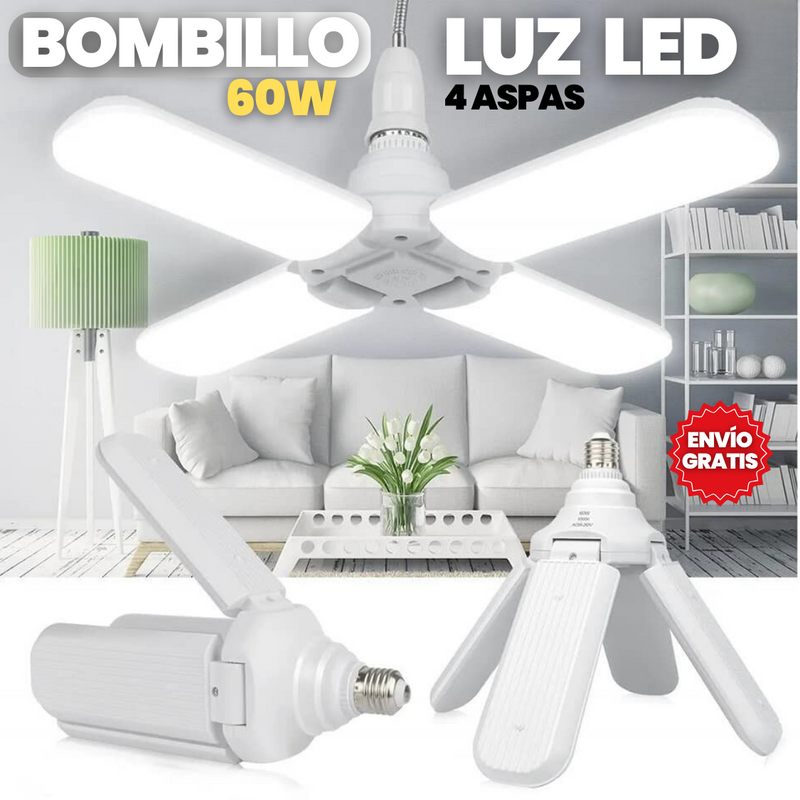 60W 4-Blade LED Bulb + Free Shipping 