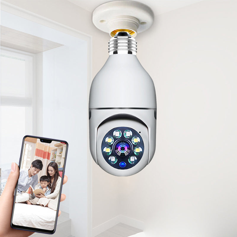 Smart surveillance camera with light bulb. Your safety comes first! 