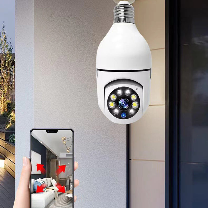 Smart surveillance camera with light bulb. Your safety comes first! 