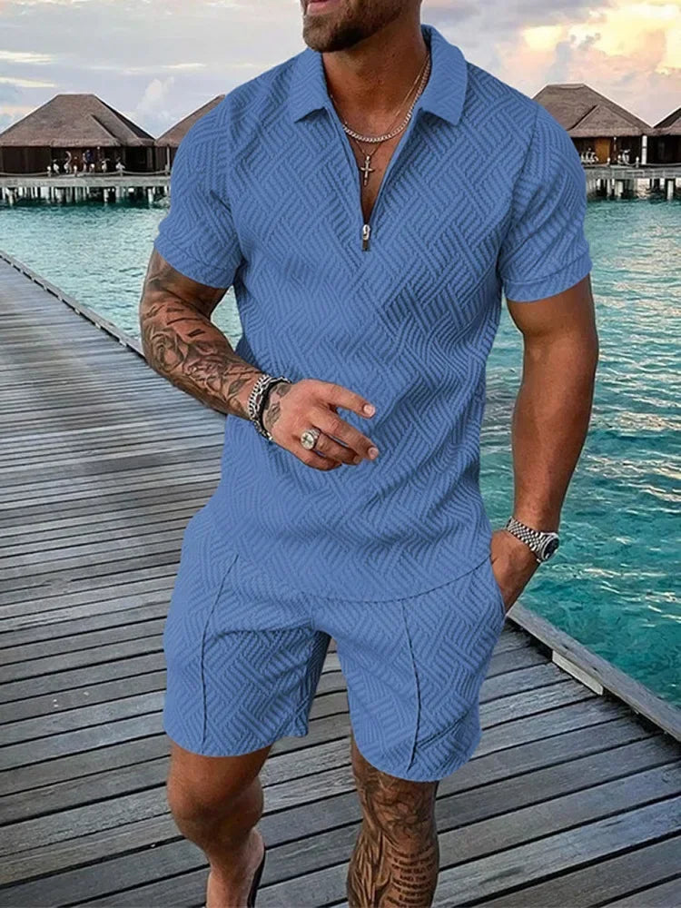 Short Sleeve POLO Shirt+Shorts