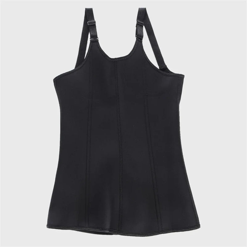 Waist Trainer Tank Top For Women Zipper Body Shaper Tummy Control Sleeveless Top, Women's Activewear Body Shaping Underwear
