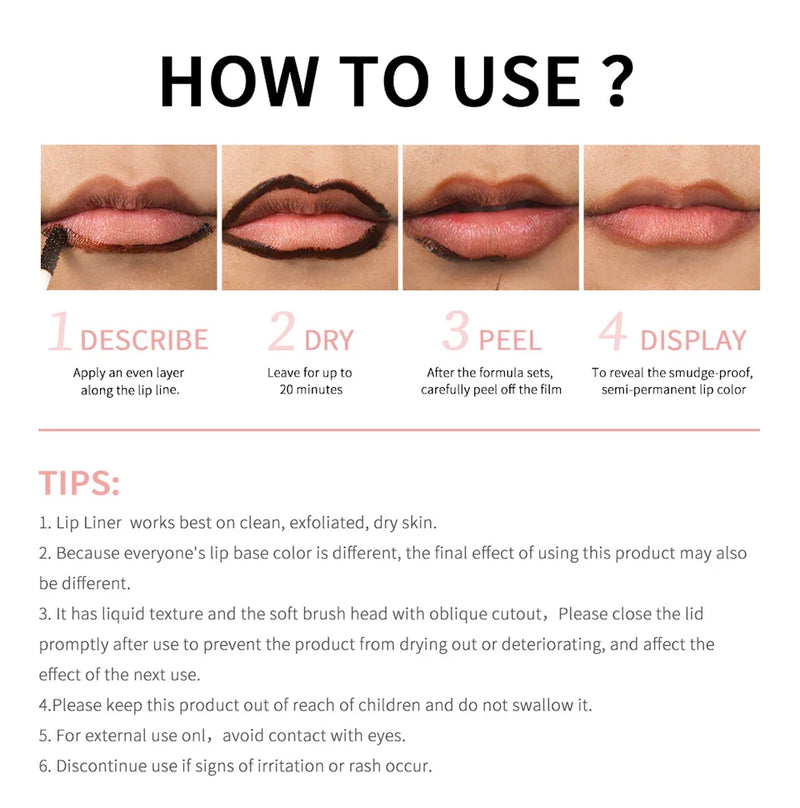 PEEL OFF LIP LINER