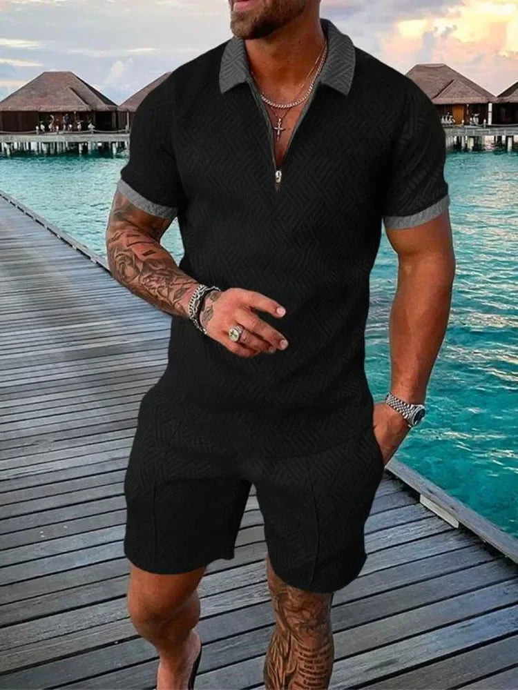 Short Sleeve POLO Shirt+Shorts