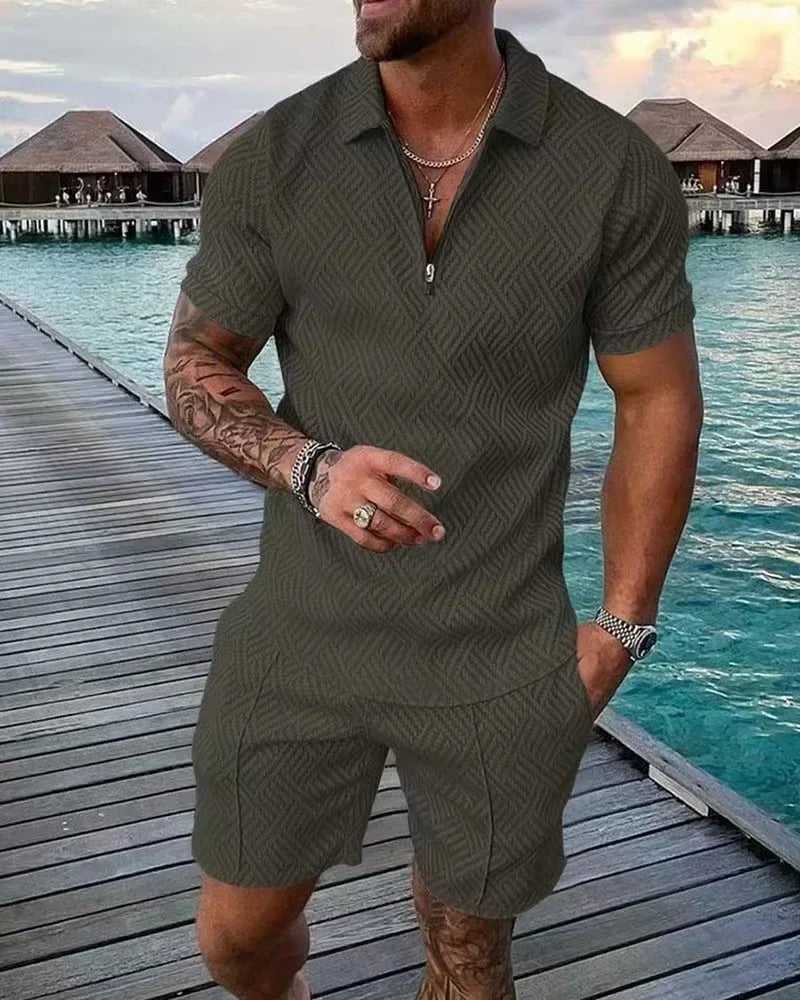 Short Sleeve POLO Shirt+Shorts