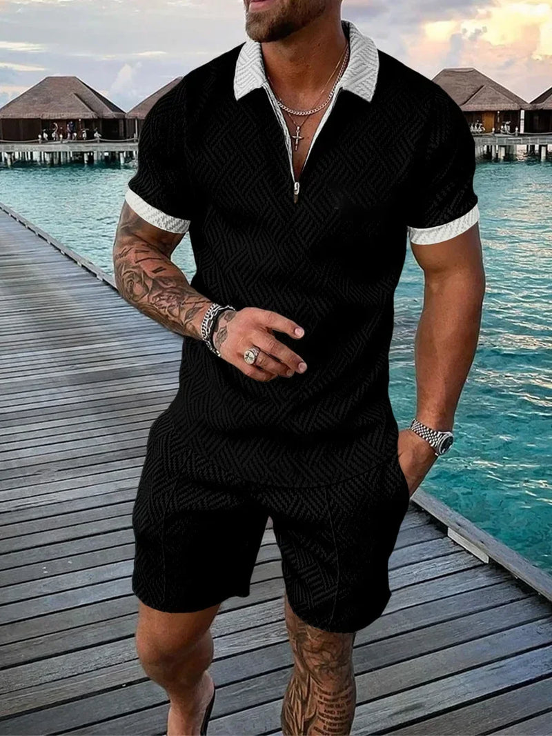 Short Sleeve POLO Shirt+Shorts
