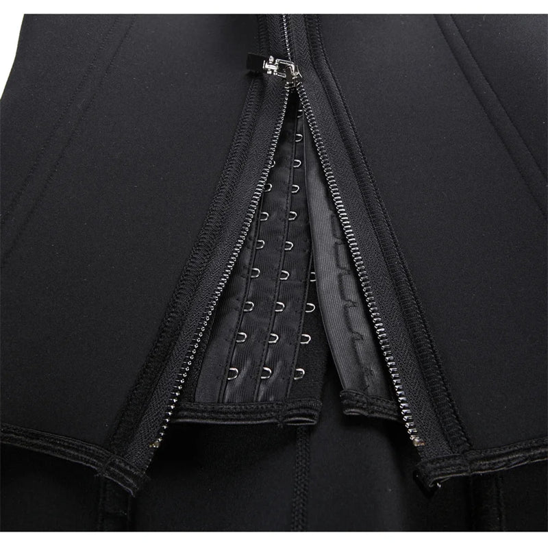 Waist Trainer Tank Top For Women Zipper Body Shaper Tummy Control Sleeveless Top, Women's Activewear Body Shaping Underwear