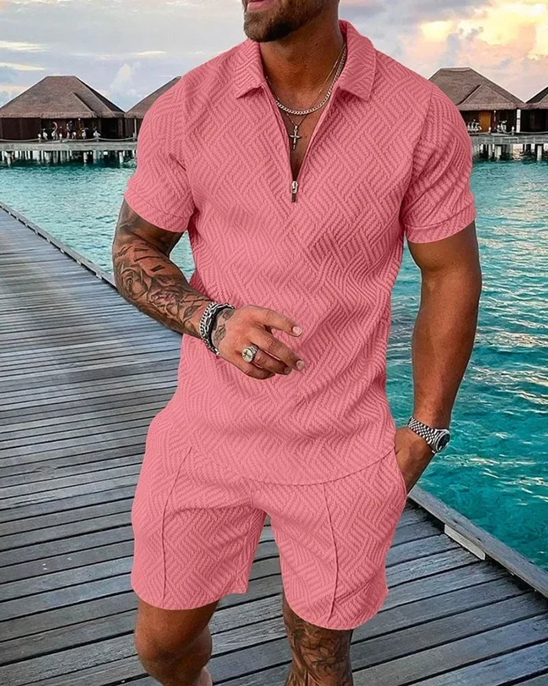 Short Sleeve POLO Shirt+Shorts