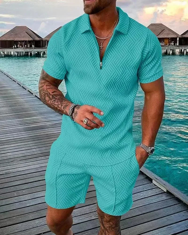 Short Sleeve POLO Shirt+Shorts