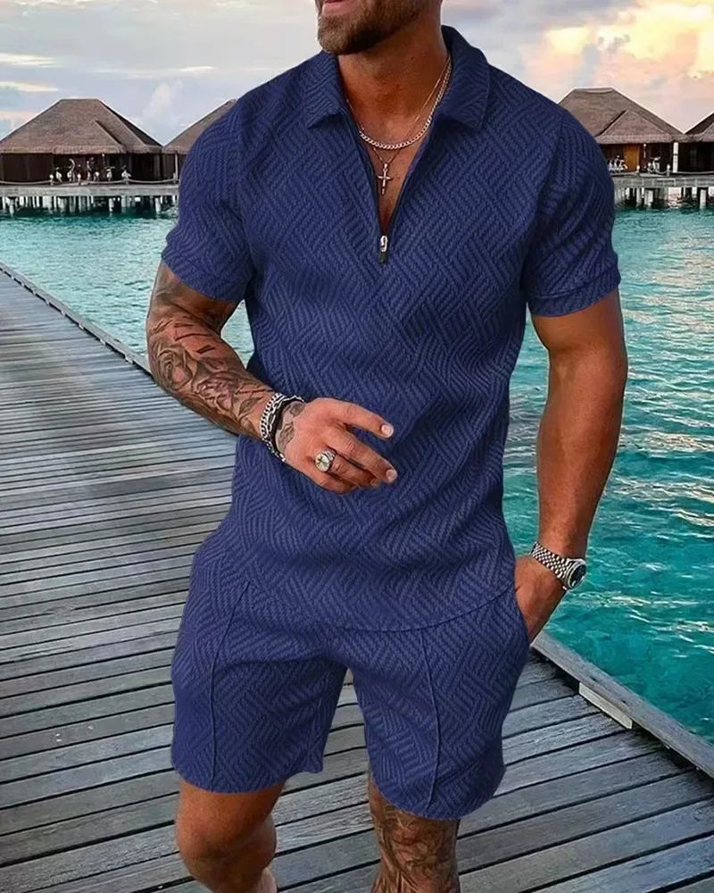 Short Sleeve POLO Shirt+Shorts