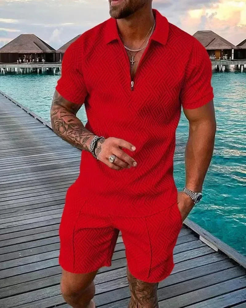 Short Sleeve POLO Shirt+Shorts