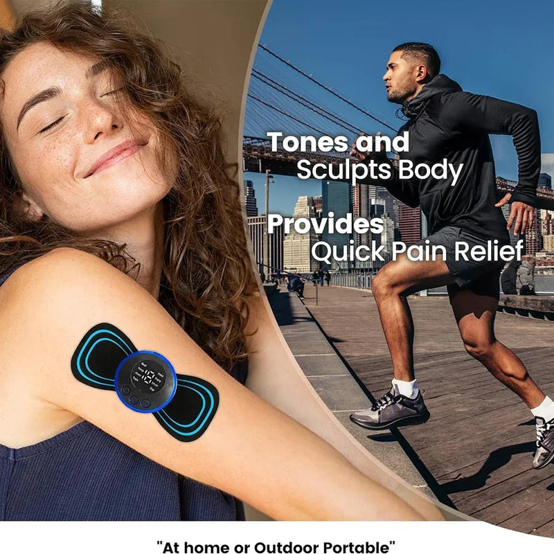 Electric Neck Massager Mini Cervical Back Patch Muscle Relieve Fatigue Stimulator Massageador Mat Pad Home Use Massage Tool